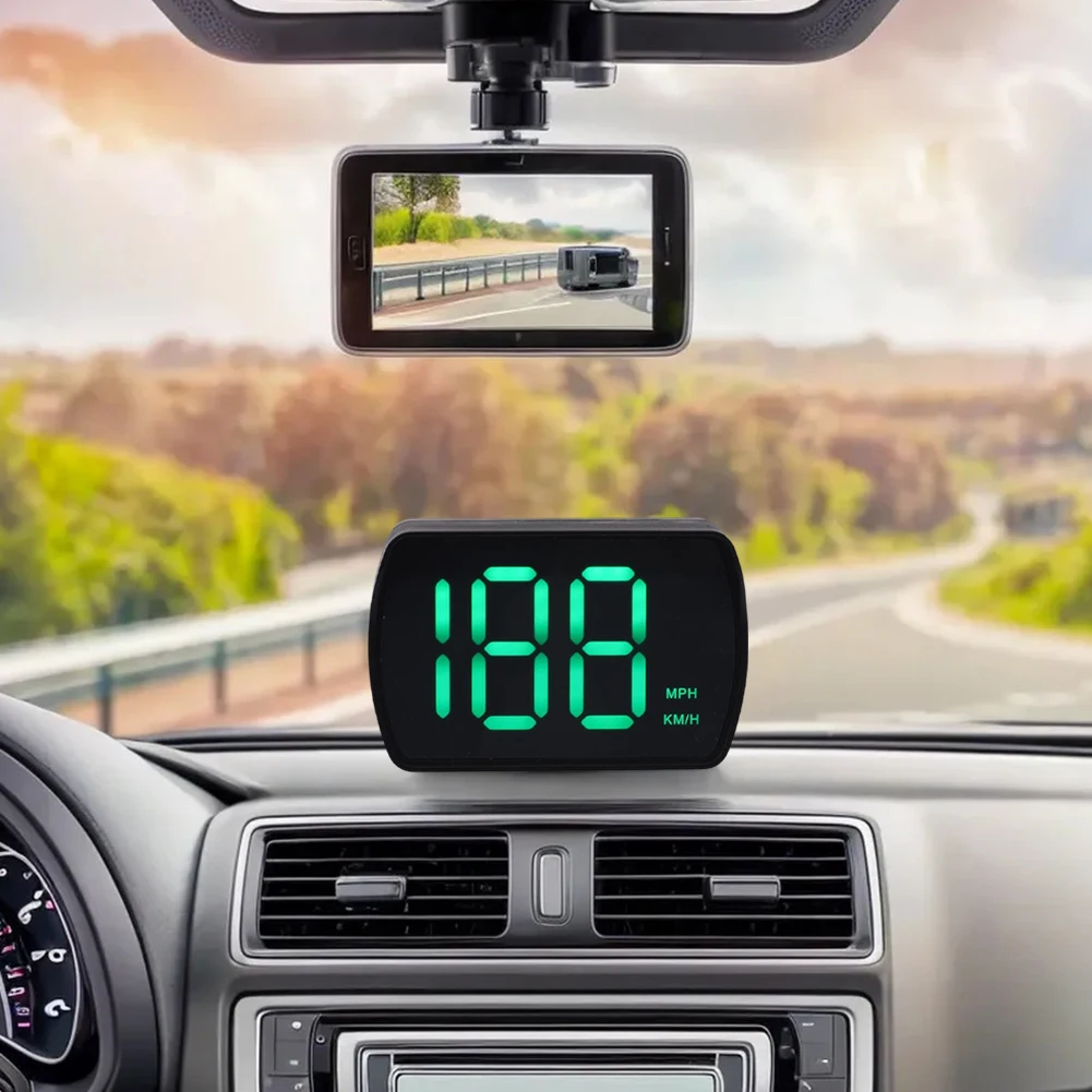 Car HUD Head Up Display Plug & Play Digital GPS Speedometer Universal Windshield Speedometer HUD Projector for All Cars
