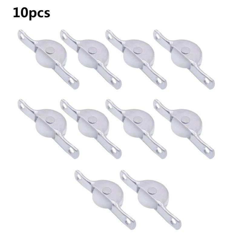

652F 10 Pcs Cabinet Sliding Wardrobe Sliding Door Pulley Nylon Sliding Roller Kitchen Bedroom Furniture Hardware