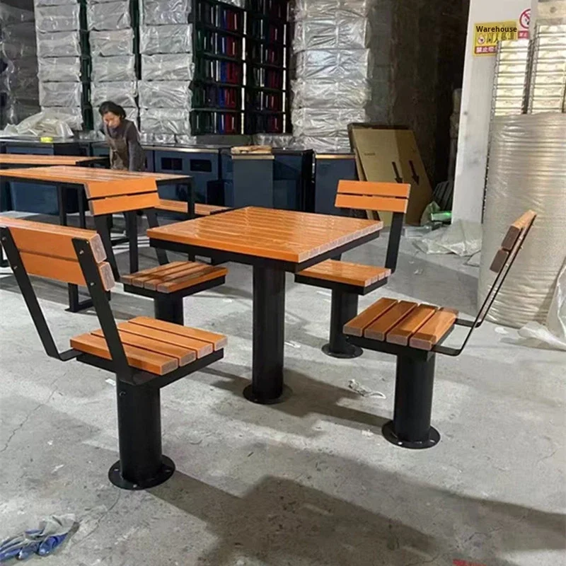 مجموعة كراسي طاولات خارجية محمولة من الخشب الصلب الحديث للاستخدام في الفناء/الشرفة - متعددة الأغراض وصديقة لكبار السن #2