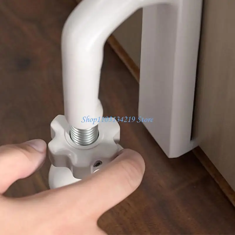N5KC Compacts Travel Door Lock Reinforcement Adjustable Height Door Security Bar for Home Office Travel