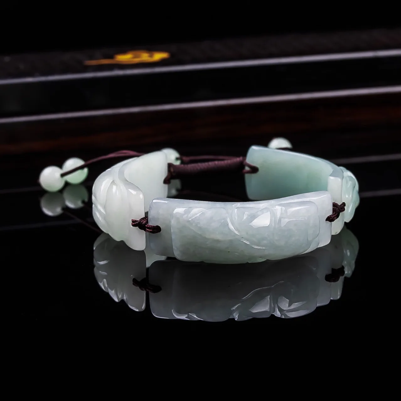 

S Myanmar Jadeite Pixiu Bracelet Bangle Designer Luxury Natural Burmese Jade Vintage Carved Gemstone Real Jewelry Talismans