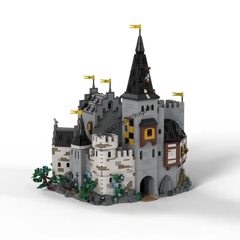 جديد 3990 قطعة Moc الأوروبية القرون الوسطى عرض الشارع كورفيدز عش القلعة نموذج بناء لتقوم بها بنفسك الأفكار الإبداعية لعبة طفل هدية عيد ميلاد كتل