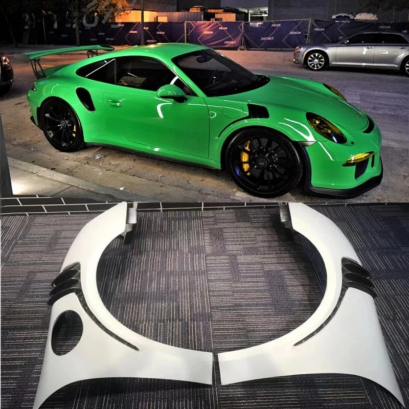 

Для Porsche 911 997 991.1 991.2 Карбоновое волокно Frp Gt3 Rs GT2 RS Стиль Передние боковые крылья Спойлеры Крышка кузова Комплект 13-19