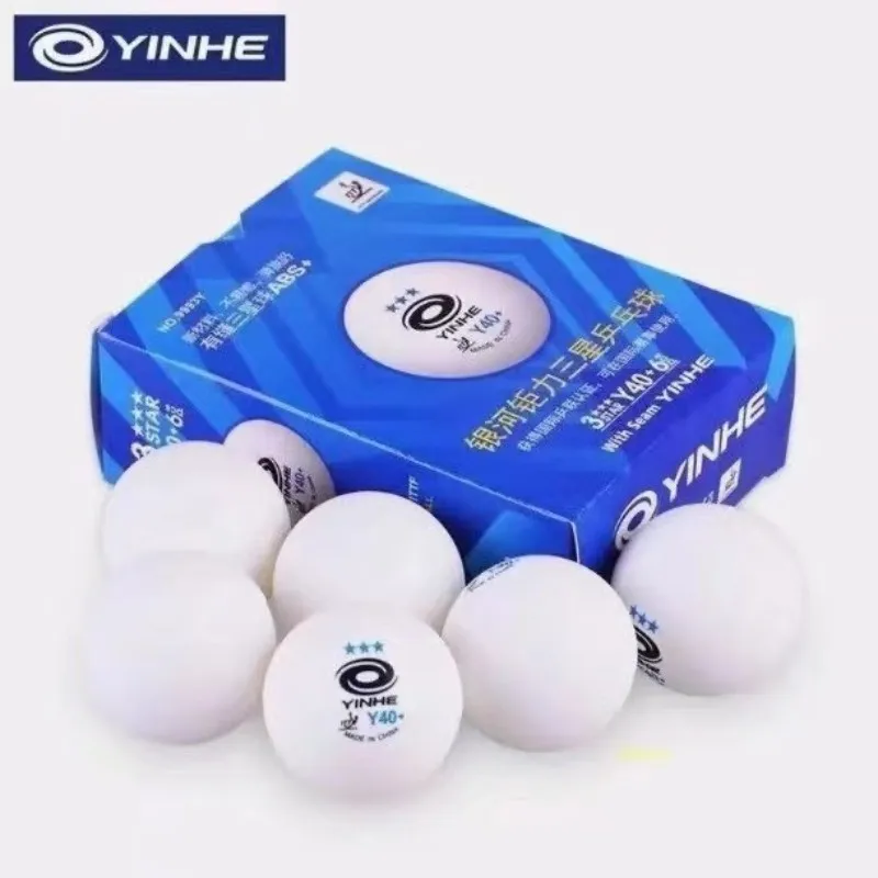

YINHE JuLi 3-Star Y40+ Мячи для настольного тенниса | Мячи для швов, одобренные ITTF для тренировок и матчей | Прочный комплект из 6 штук