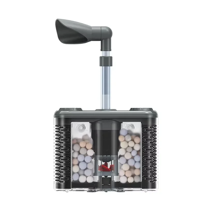 Filtro Interno Submersível Elétrico USB para Aquário, Filtro de Tanque de Peixes, Ferramentas de Limpeza de Esterco de Peixe com Bio-Esponja