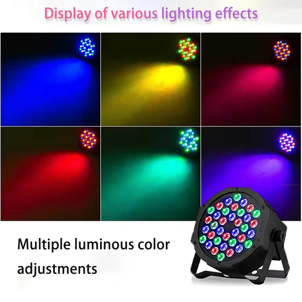 36 LED stage lights voice control DMA 512 disco light bar KTV RGB party laser light wedding club audience decorative lights