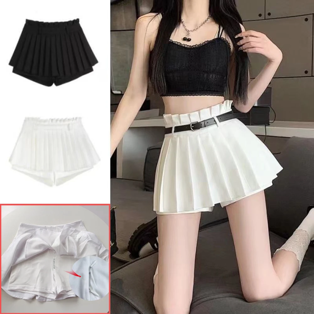 

Women's Versatile Ultra Short Skirt, Invisible Open Crotch, Outdoor Sex, Spicy Girl, High Waist, Slim Pants, Small A-line Skirt