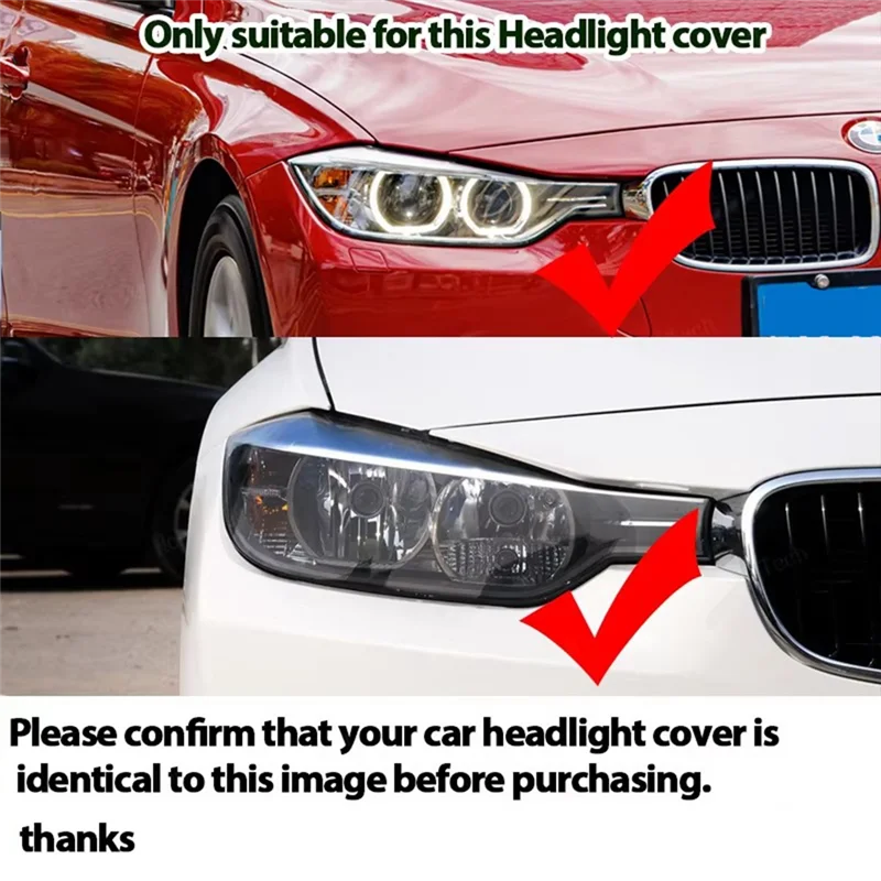 

Car Front Headlight Lens Cover For BMW 3 Series F30 F31 2012-2015 320 328 330 340 Headlamp Shell Transparent Lampshade-ABQF