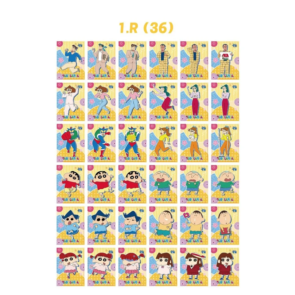 Carta originale Crayon Shin-chan per bambini Shinnosuke Nohara Classic Funny Daily Anime Limited Game Collection Card Regali per bambini