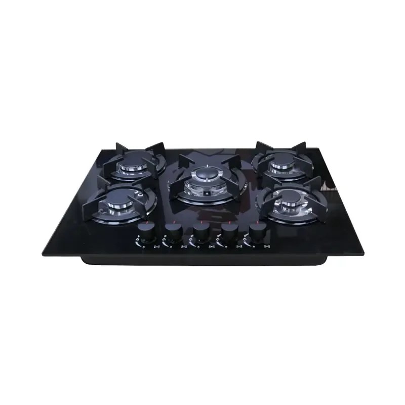 for Multifunctional Five-Port Gas Stove with Electronic Ignition Device 220V Household Embedded Countertop Gas Supply System