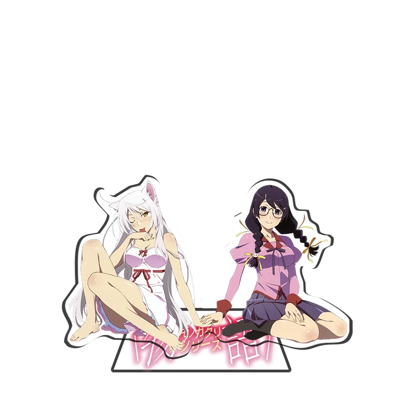 Anime Tsukimonogatari Acrylic Stand Figure Monogatari (Series) Character Sengoku Nadeko Araragi Koyomi Creative 15cm