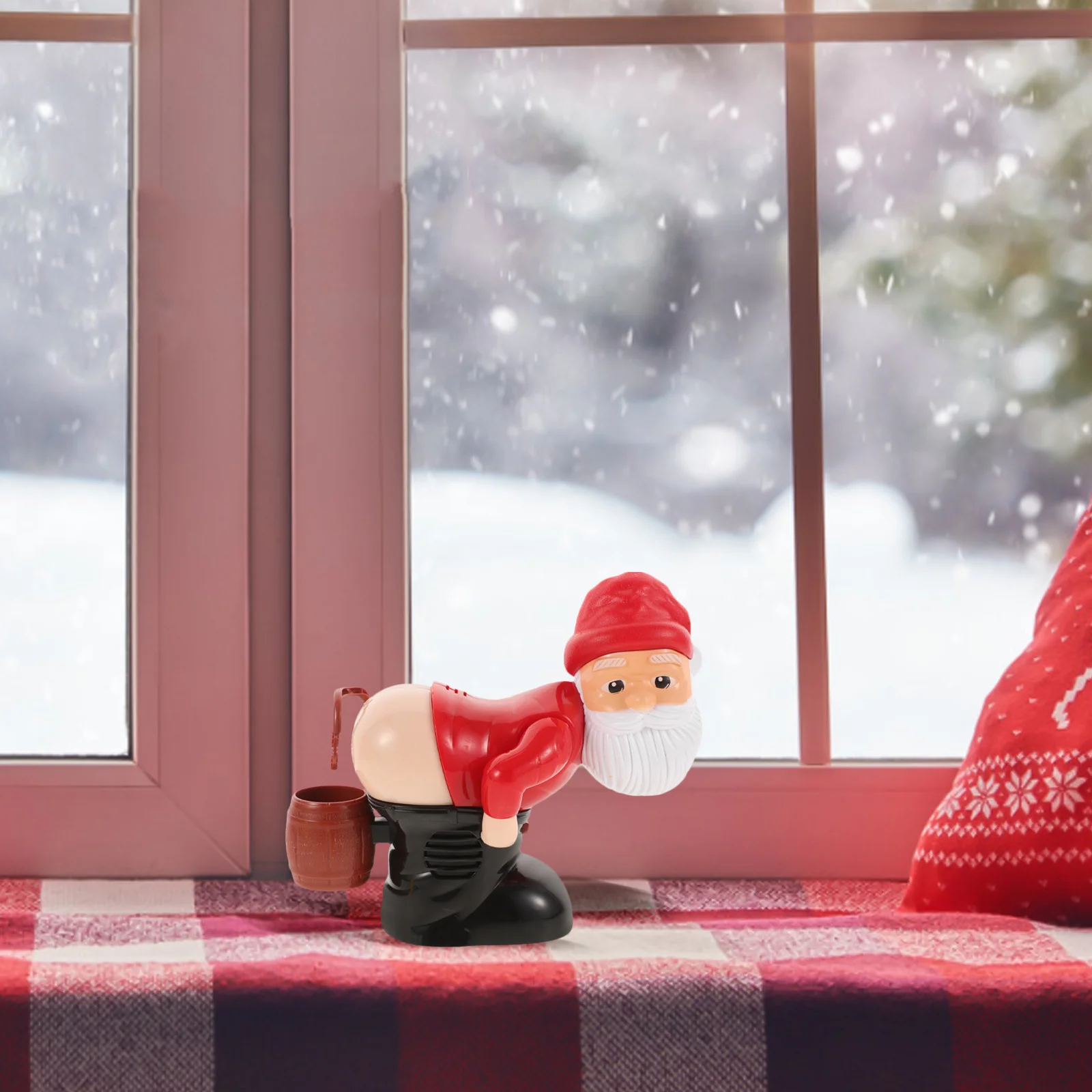 サンタクロースバブルマシン おなら音付き 面白いクリスマス 子供用 自動バブルブロワー 屋外パーティー 子供用ギフト