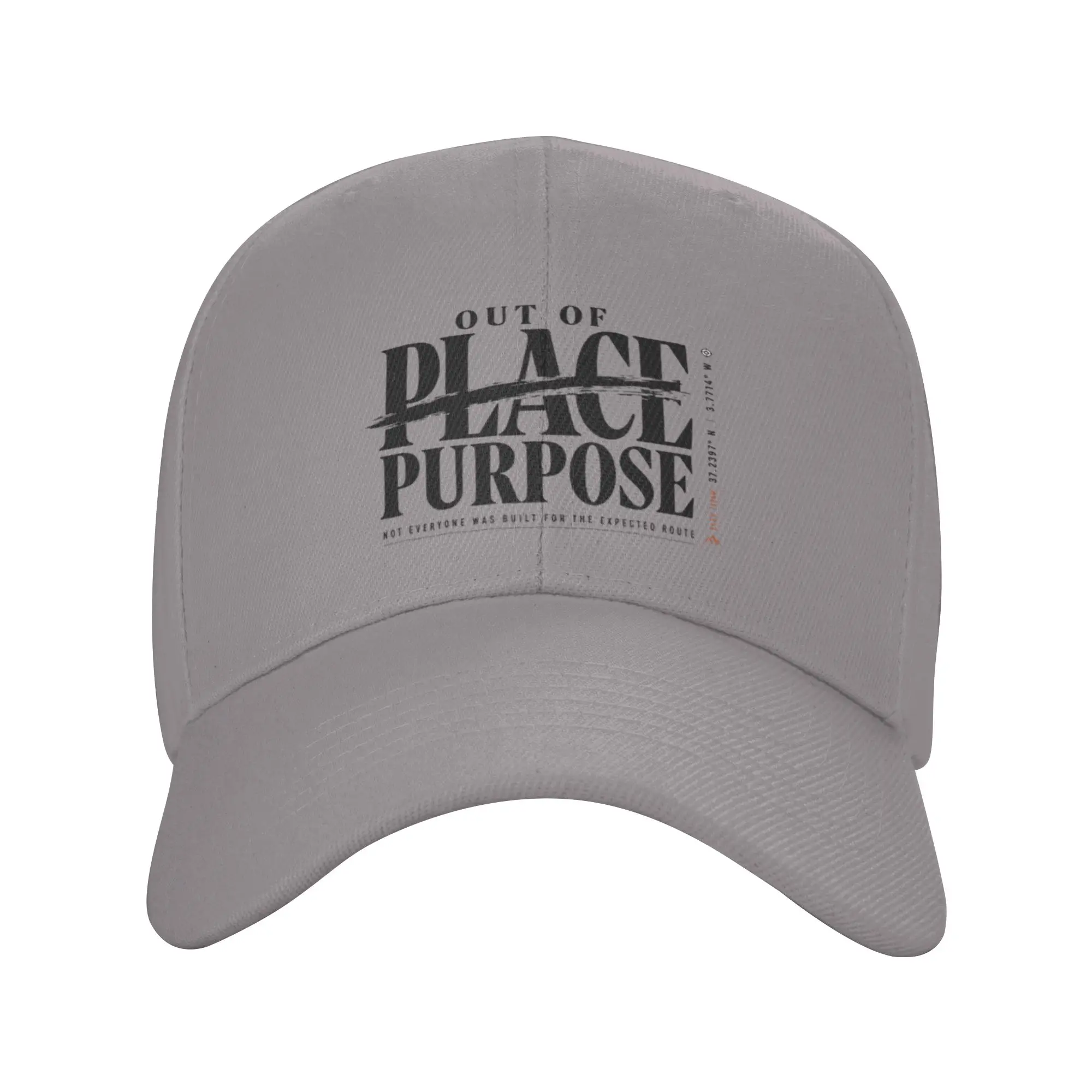 Hot Sale Out Of Place On Purpose Premium Outdoor Apparel Baseball Cap  Graphic Women Hat  Afternoon Stroll Women Hat