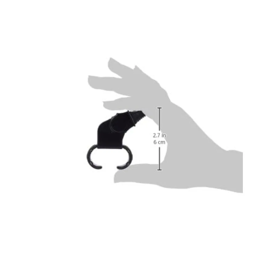 Sonik Blast CMG Fingergrip Pealess Whistle Nero