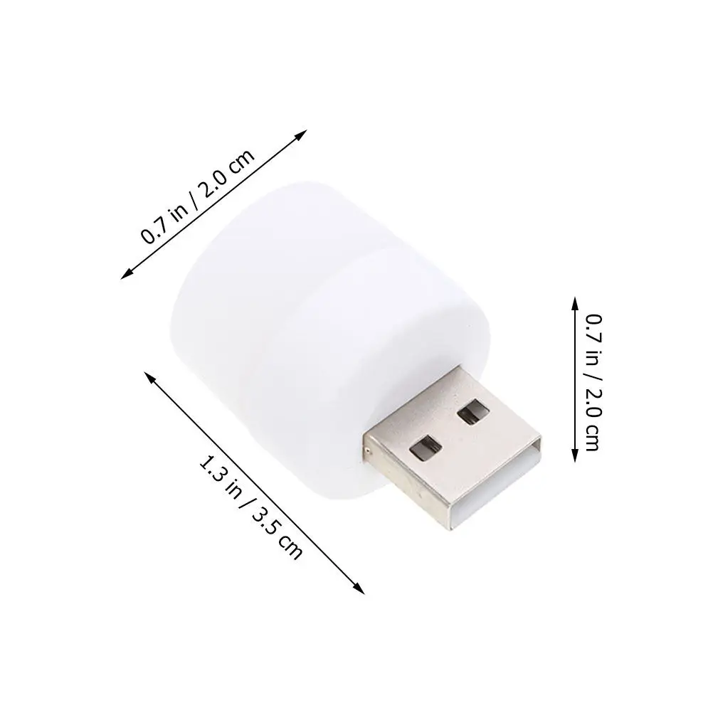 6Pcs USB Portable LED Night Light Plug in Bright Mini Lamps for Bedroom Hallway Nursery Toilet USB Night Lights