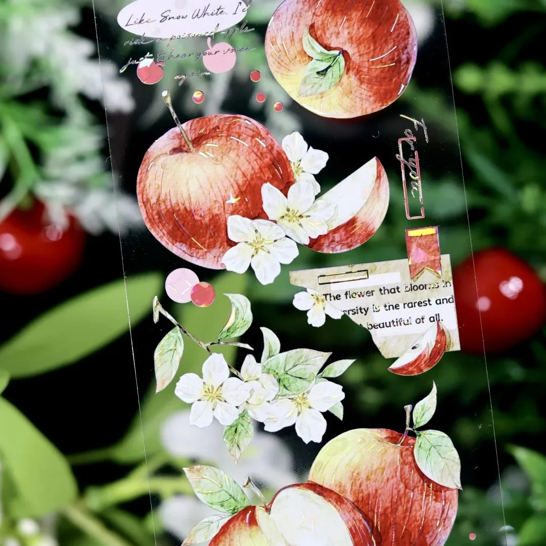 wines-apple-rhyme-knowing-reality-shell-shine-pet-washi-tape-watercolor-red-apple-pattern-decorative-tape