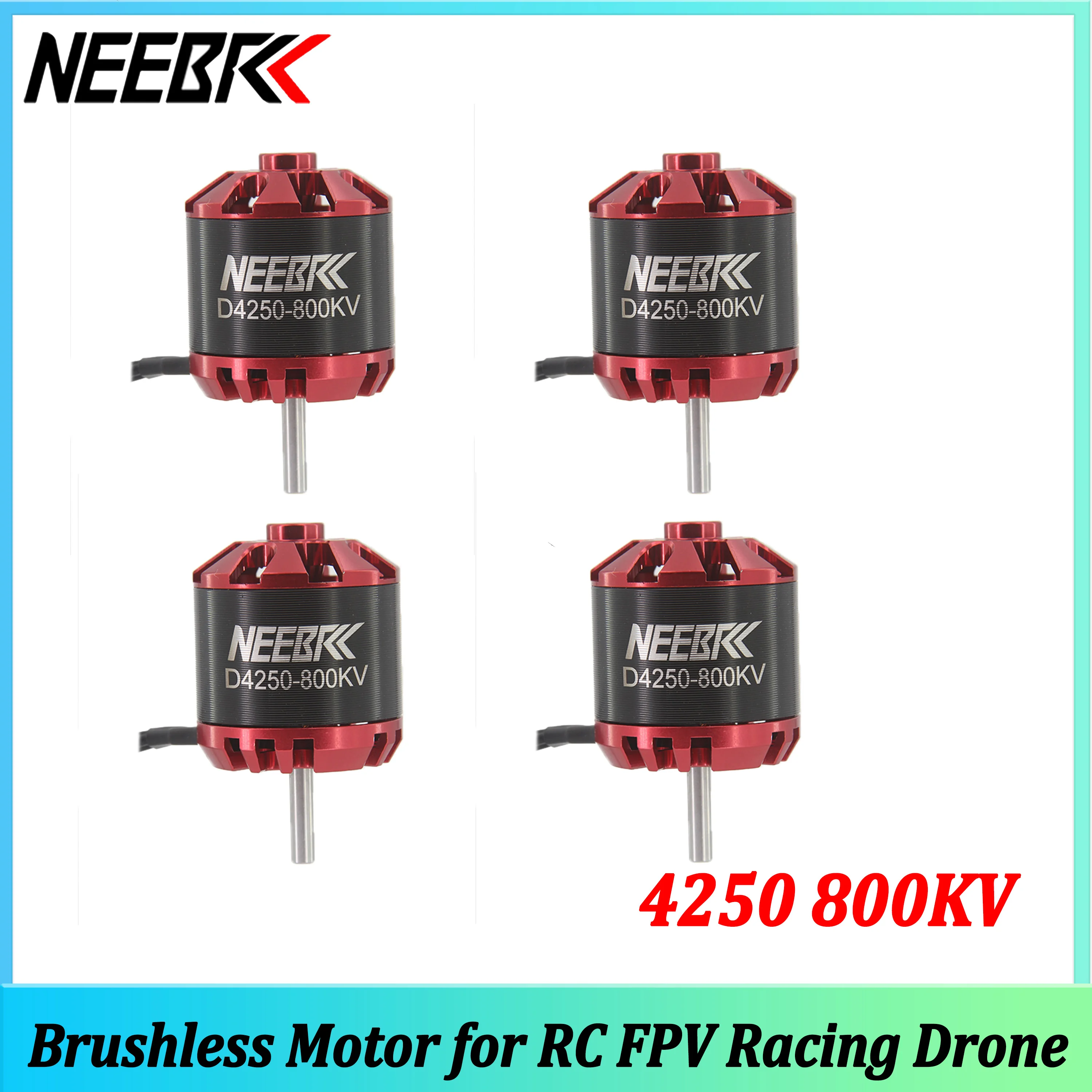 

Бесколлекторный мотор NEEBRC 4250 800KV Outrunner 3-7S для радиоуправляемых FPV-дронов, квадрокоптеров, мультикоптеров, самолетов, запчасти для ESC