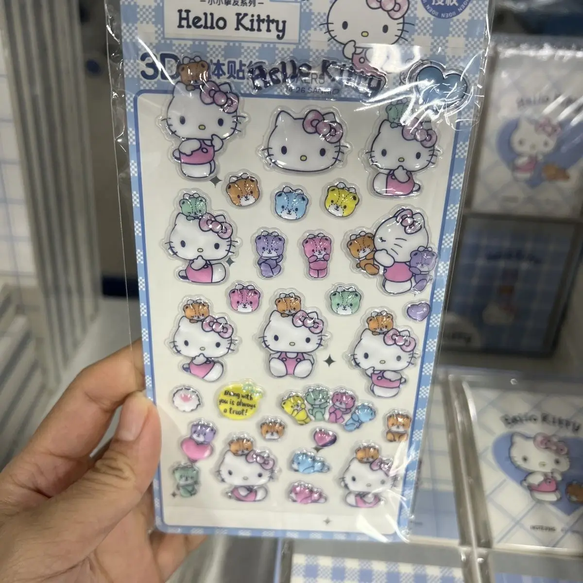 Iigen YZ880919 Sanrio Hello Kitty 3D Stereo Stickers Decorative Adhesive Sticker For Diy Craft Scrapbooking Notebook Laptop