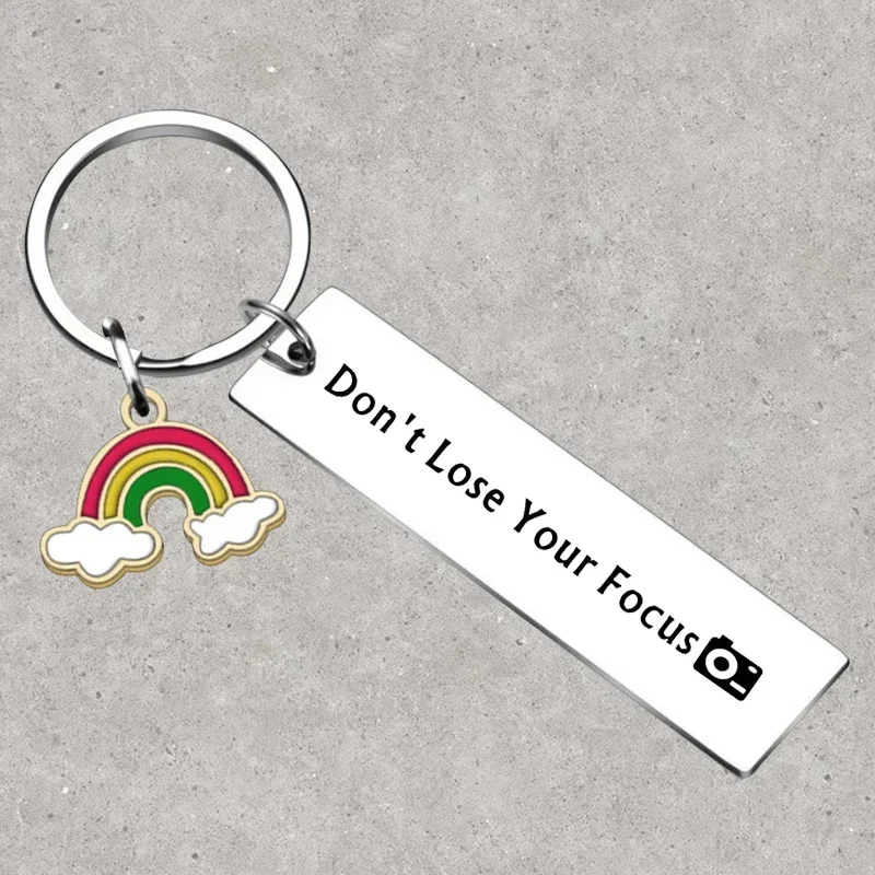 

Hot Photographer Gift Keychain Don't Lose Your Focus Key Rings Photographer Videographer Lover Gift