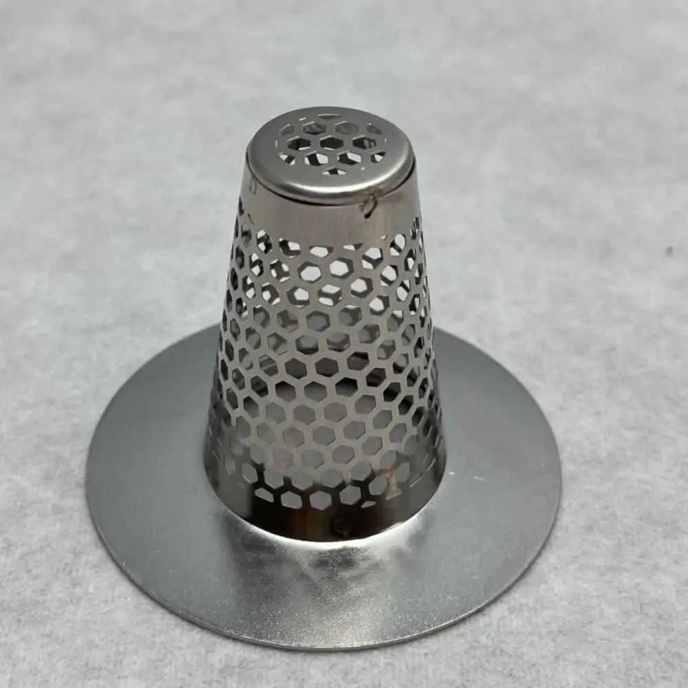 Aço inoxidável Metal Drain Coador, Anti-Odor, Prevenção do cheiro, Rede de filtro de esgoto, Prevenção de insetos Mesh, 3 Pcs