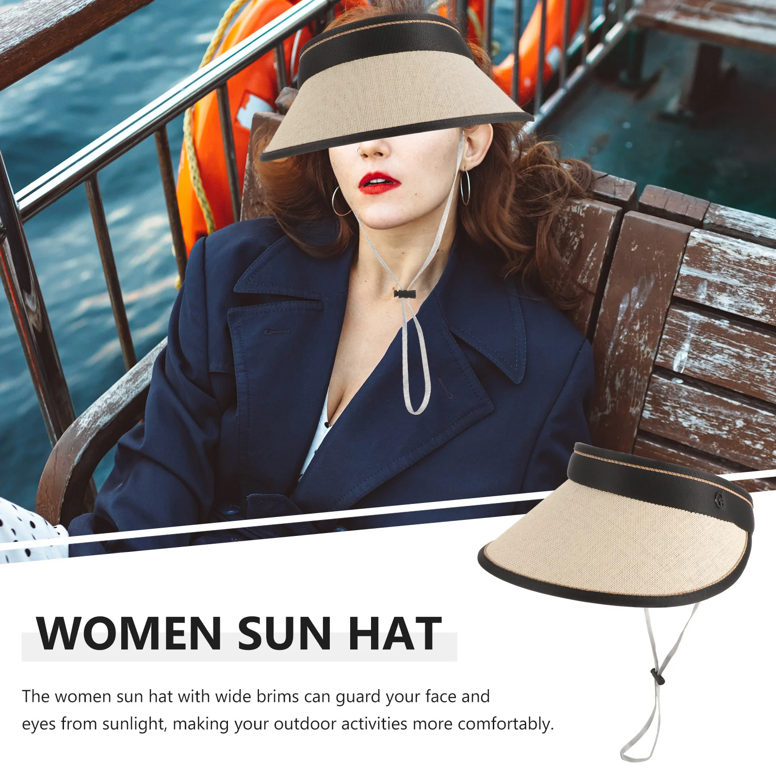 

Folding Woven Sun Hat Outdoor Women Wide Brim Lightweight Breathable Beach Sun Visor Hat Folding Hats Beach Hats for Women