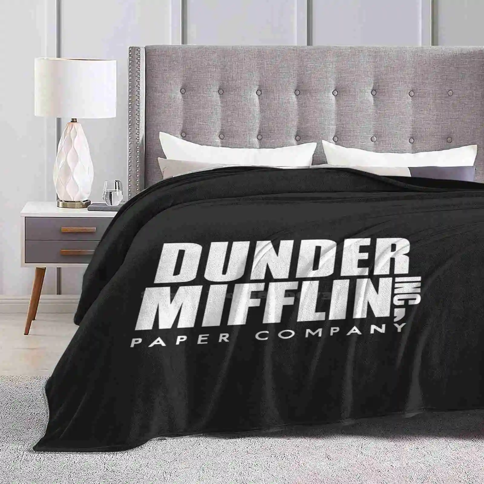 Dunder Mifflin Inc Latest Super Soft Warm Light Thin Blanket Michael Dwight Schrute Jim Halpert Dunder Mifflin Pam Beesly The