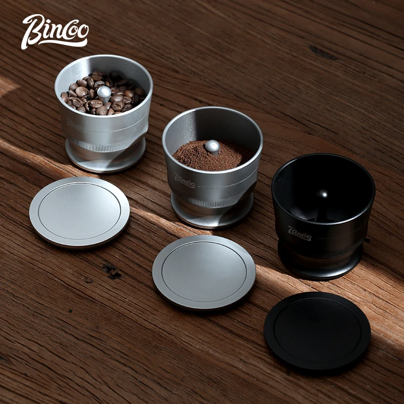 Bincoo 51/58mm Dosing Shakers Espresso Coffee Powder Receiver Container Espresso Grounds Dosing Cup Barista Coffee Accessories