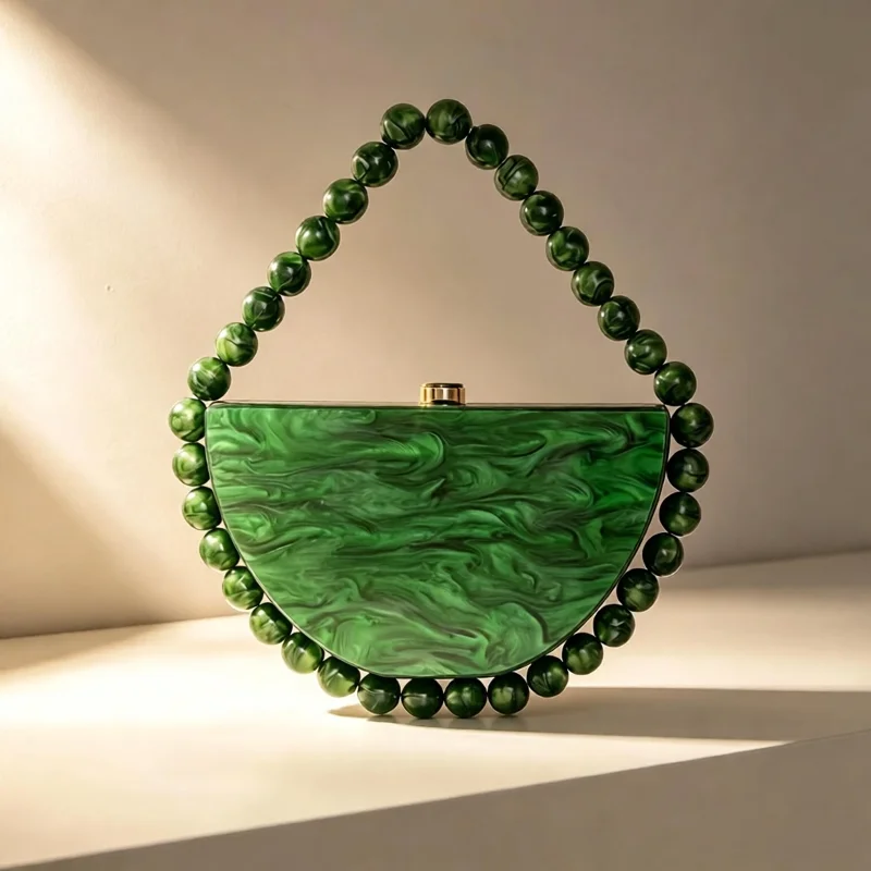 Bolso de mano de lujo con cade - Tortoiseshell Bag Acrylic reseña y precio