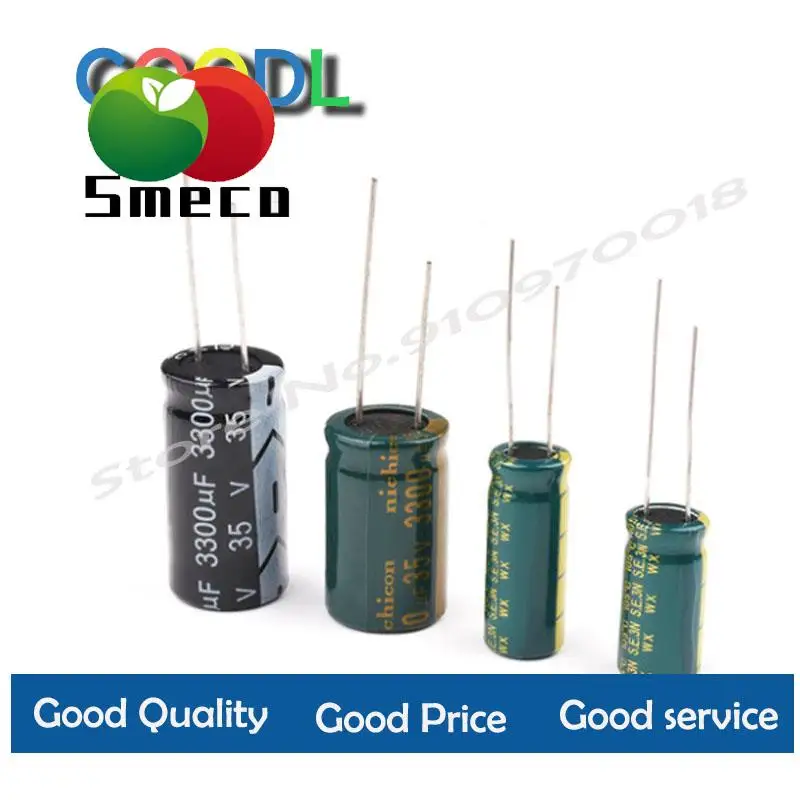 10V 16V 25V 35V 50V 400V de Alta Freqüência Baixo ESR Capacitor De Alumínio 100UF 220UF 330UF 470UF 680UF 1000UF 1500UF 2200UF 3