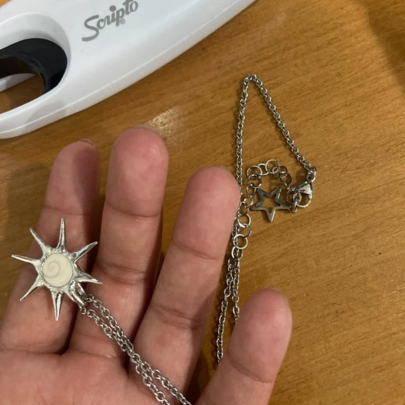 

Stainless Steel Jewelry Soldered Lead-free Organic Claws Bubble Thorns Spiky Necklace Conch Handmade Brutalist Y2k Couple Gifts
