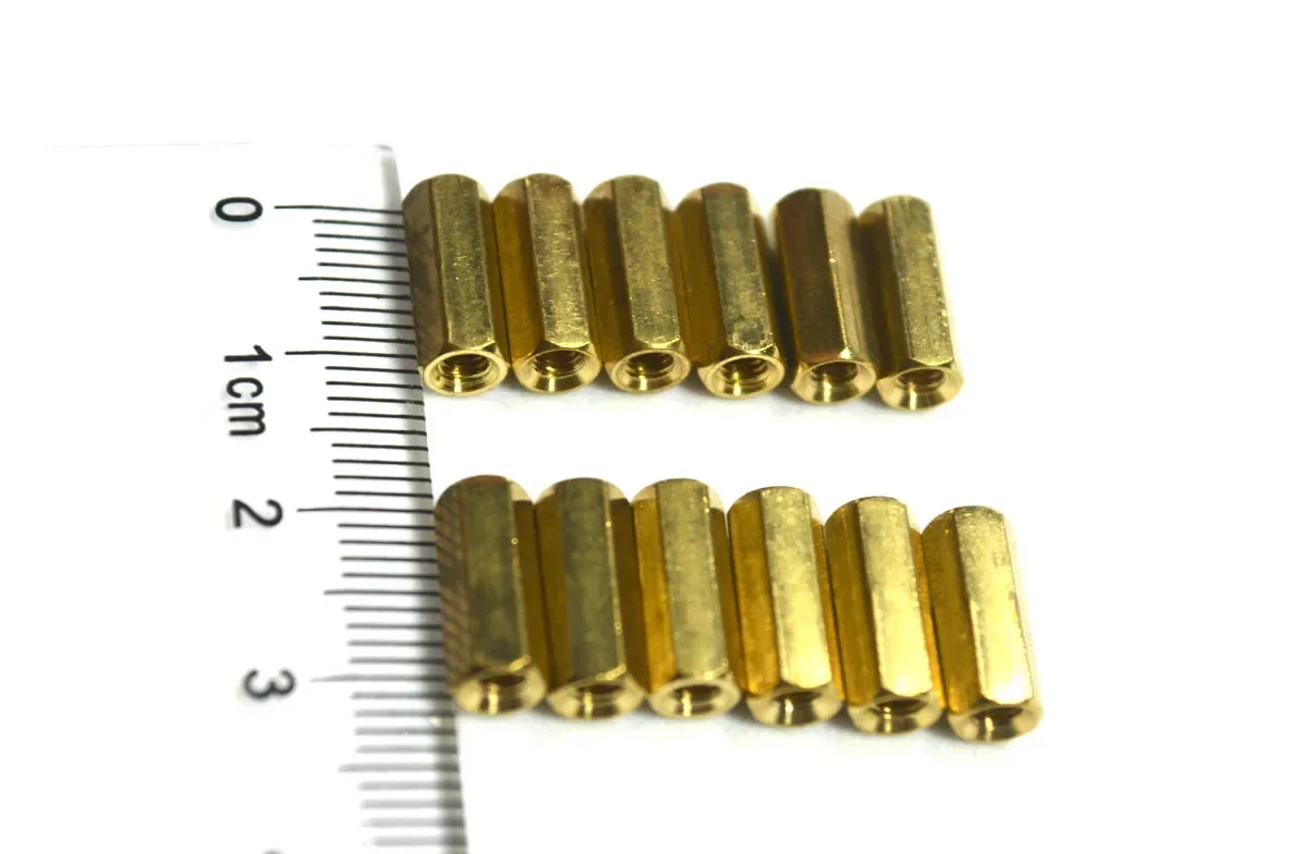1000 pçs/lote M3 * 4-24MM Hex Latão Feminino Placa-mãe Standoff Montagem de Cobre M3 Pilar PCB Coluna Espaçador Parafuso