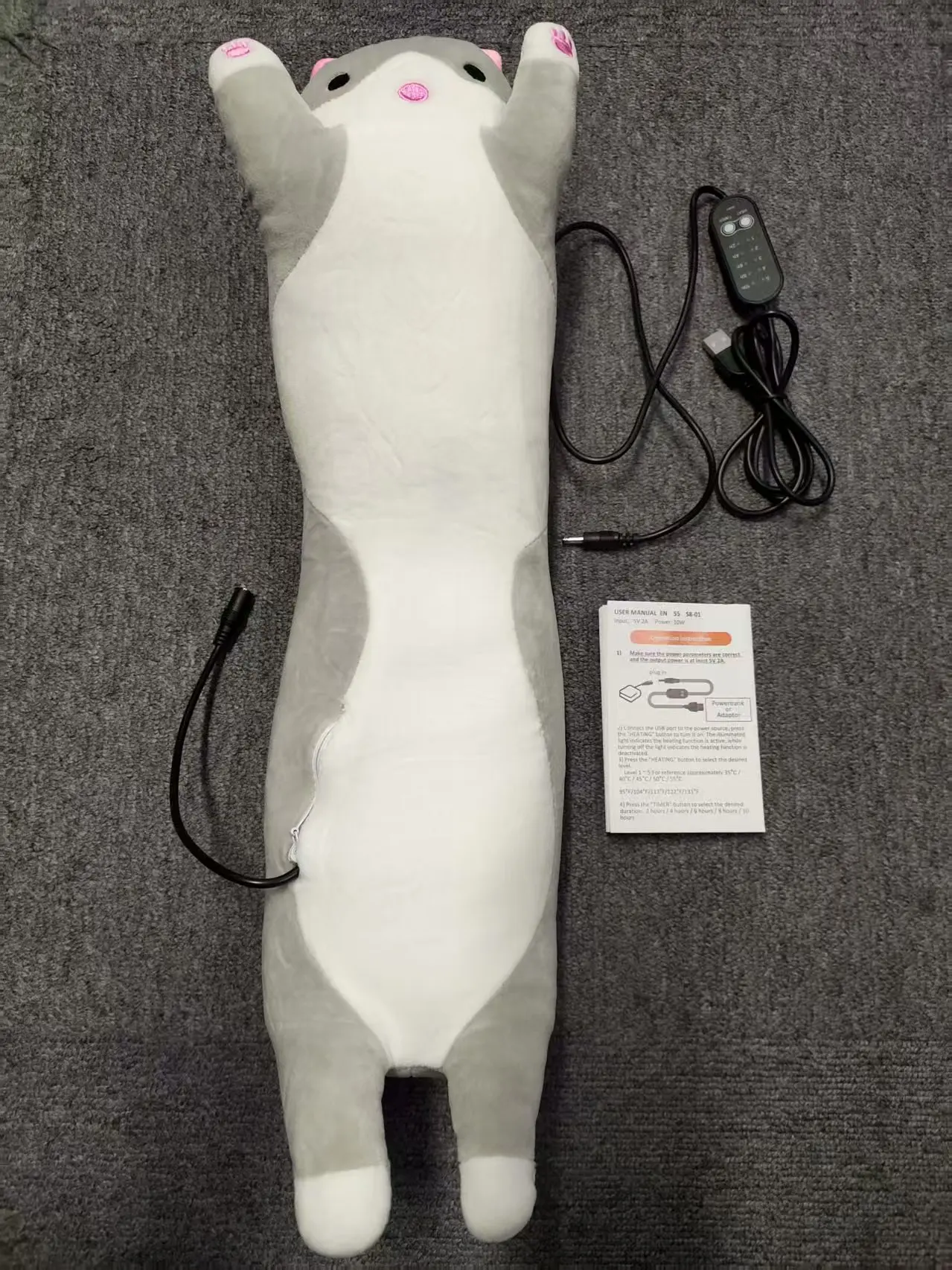 

USB-нагревательная подушка с милым котом, подушка для декора спины, шеи, плеч, подушка с подогревом, менструальный период, горячий компресс, поясной ремень