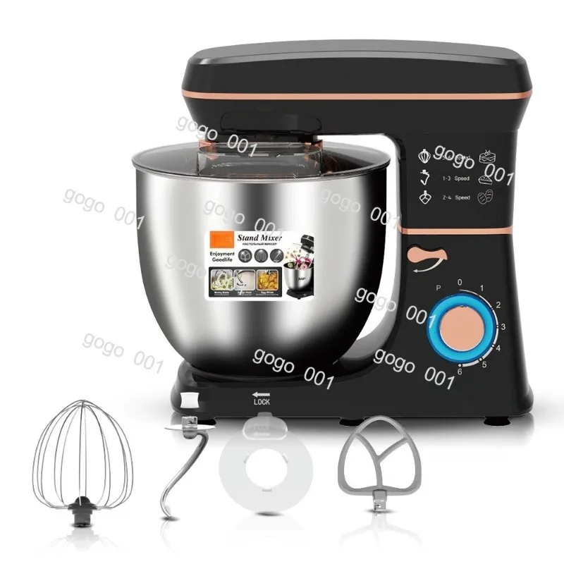 10L Automatic Dough Mixer for Home – Multi-Function Stand Mixer for Kneading, Egg Beating & Meat Grinding, 3-in-1