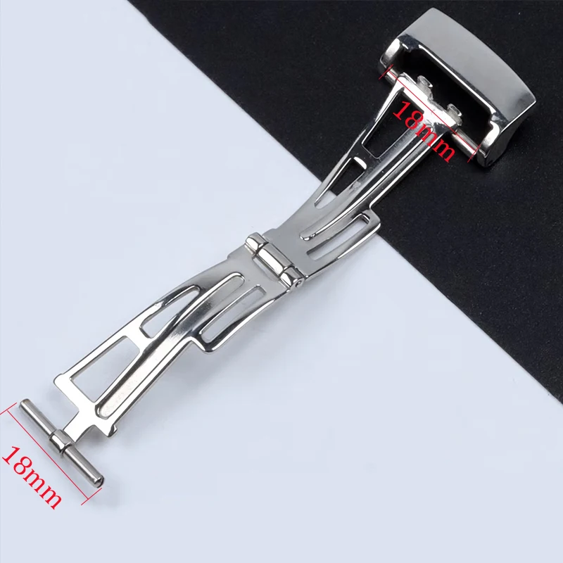 18mm Stainless Steel Folding Buckle for AP Modification GA2100 Butterfly Buckle Silver Black Gold for Rubber Leather Watch Band