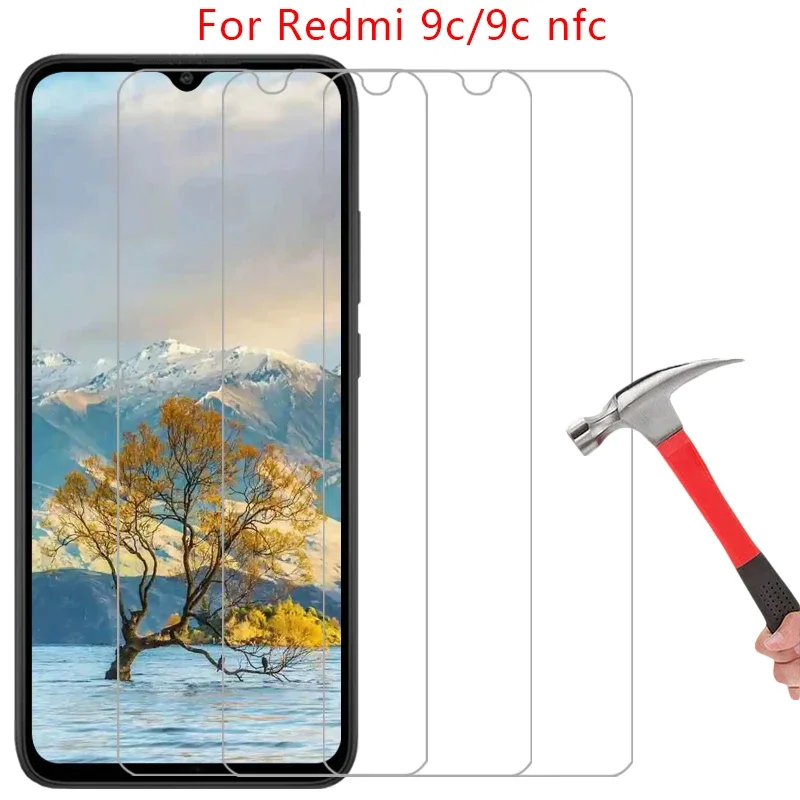 Защитное закаленное стекло для xiaomi redmi 9c nfc Защитная пленка для экрана redmi9c 9 c c9 9cnfc пленка xiomi remi red mi redme readmi