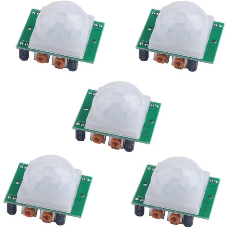 5Pcs HC-SR501 Adjust IR Pyroelectric Infrared PIR Motion Sensor Detector Module for Arduino for Raspberry Pi Kits