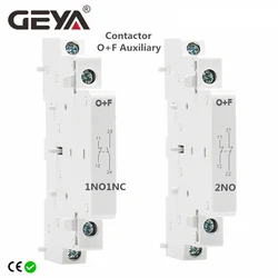 GEYA O+F Auxiliary Contactor for GYHC Househould AC Contactor 2NO or 1NO1NC or 2NC