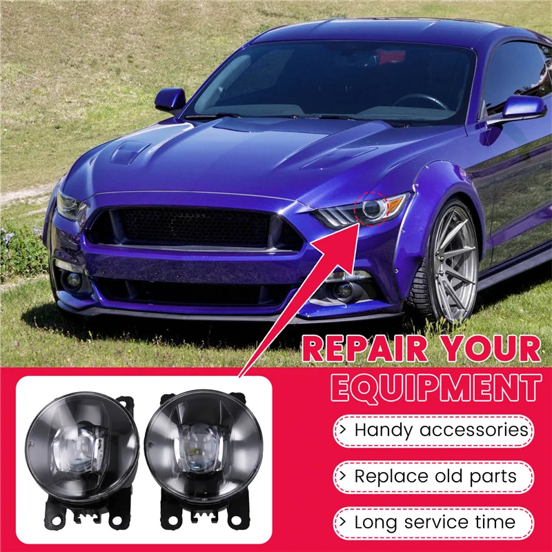 

A33K-FR3Z15200A, FO2592234 Front Fog Light Halogen Without Bulb For Ford Mustang 2015-2017