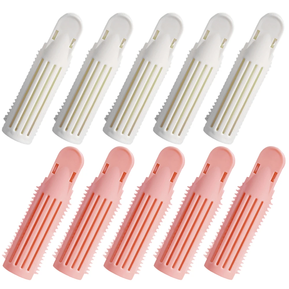 

10 Pcs White Green Hair Root Clips Volumizing Perm Curlers Hair Volume Clip Styling Tools For Women Girls