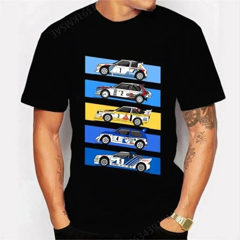 1986 Group B Rally Car Funny T-shirt Fashion Summer Men's Short sleeve top Cotton T-shirt Hip Hop streetwear Camisetas