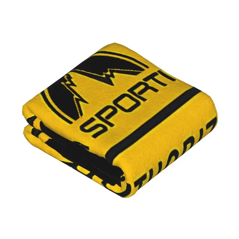 Custom La Sportiva Logo Blanket Soft Fleece Spring Autumn Warm Flannel Outdoor Sports Throw Blankets Sofa Home Bedding Bedspread