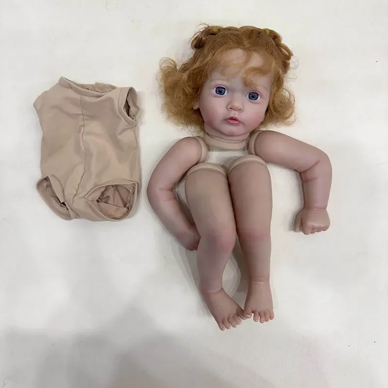 24inch Unfinished Doll Parts Ayana Lifelike Reborn Doll Kit Painted Doll Kit with Hand Rooted Hair