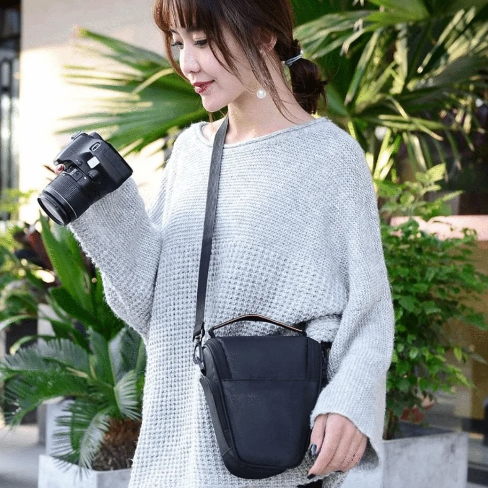

Single Shoulder DSLR Camera Bag Waterproof Scratch-proof Photography Bag Insert Partition Protective Cover Camera Handbag