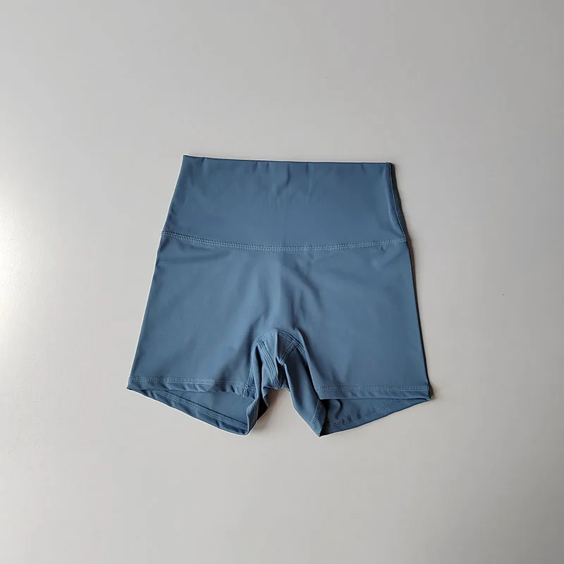 Nude Yoga Shorts for Women Running and Slimming Elastic Fitness Quick-drying High Waist Tight Training Dance Three-point Pants image 2