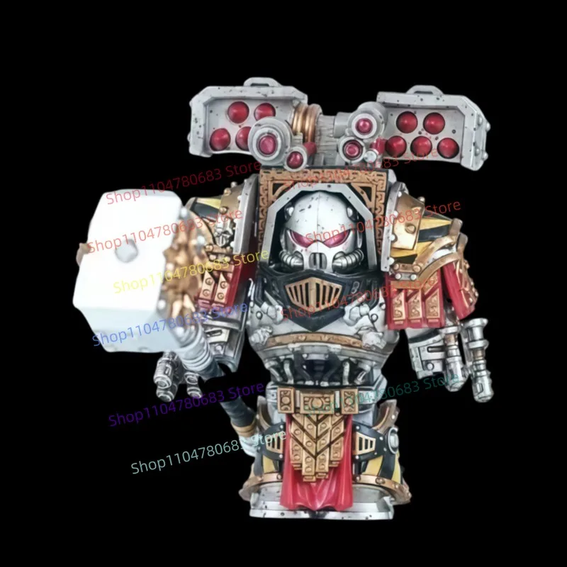 MOC Rocket Warrior Mini Figure, Assembled Model Ornament, Anime Game Character Toy, Holiday Gift Collectible Action Figure