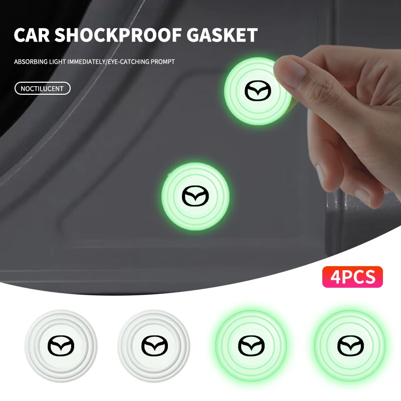 

Luminous Car Door Silent Gasket Shock-absorbing Car Stickers For Mazda 3 CX3 CX4 CX5 CX7 CX8 CX9 Atenza Axela Car Styling