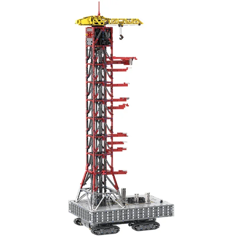 MOC Launch Tower Mk I for Saturn V with Crawler Blocks Launch Tower Rocket Building Blocks Shuttles Station Bricks Toy Kids Gift