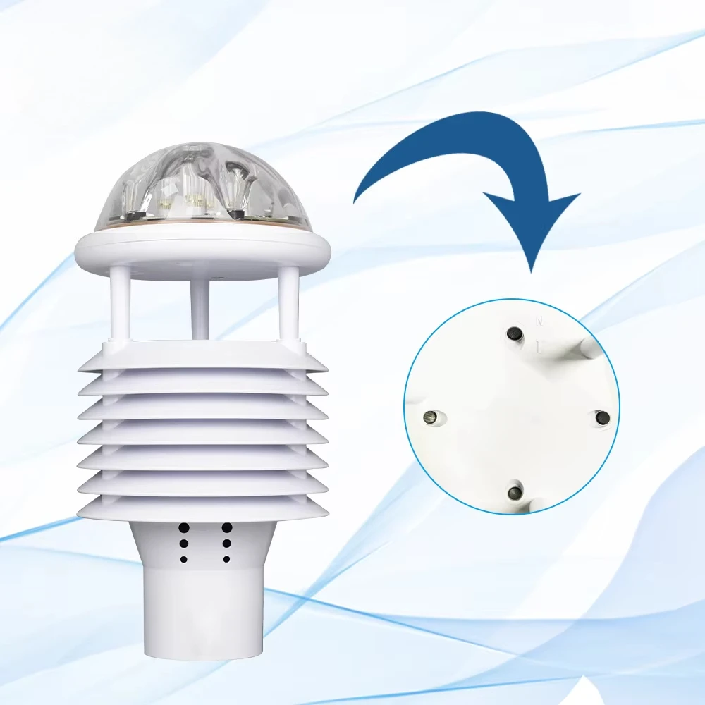 Creative 10 in 1 Sensor Ultrasonic Weather Station Sensor for Wind Temperature Humidity Pressure Rainfall Illuminance