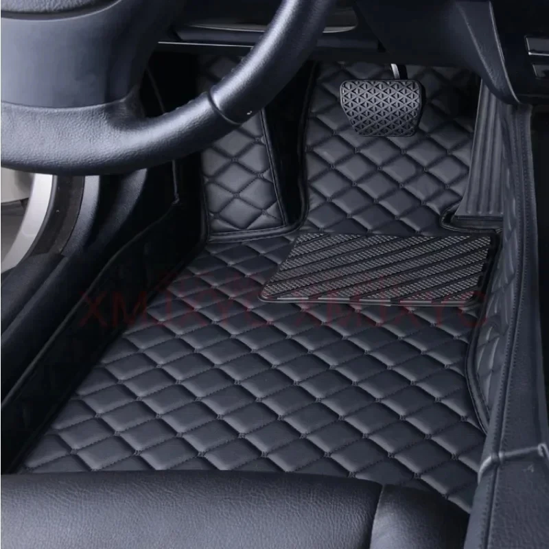 Leather Car Floor Mats Fit For Nissan Ariya FE0 2022 2023 2024 2025 Custom Auto Foot Matts Rugs Vehicle All Weather Carpets Pads