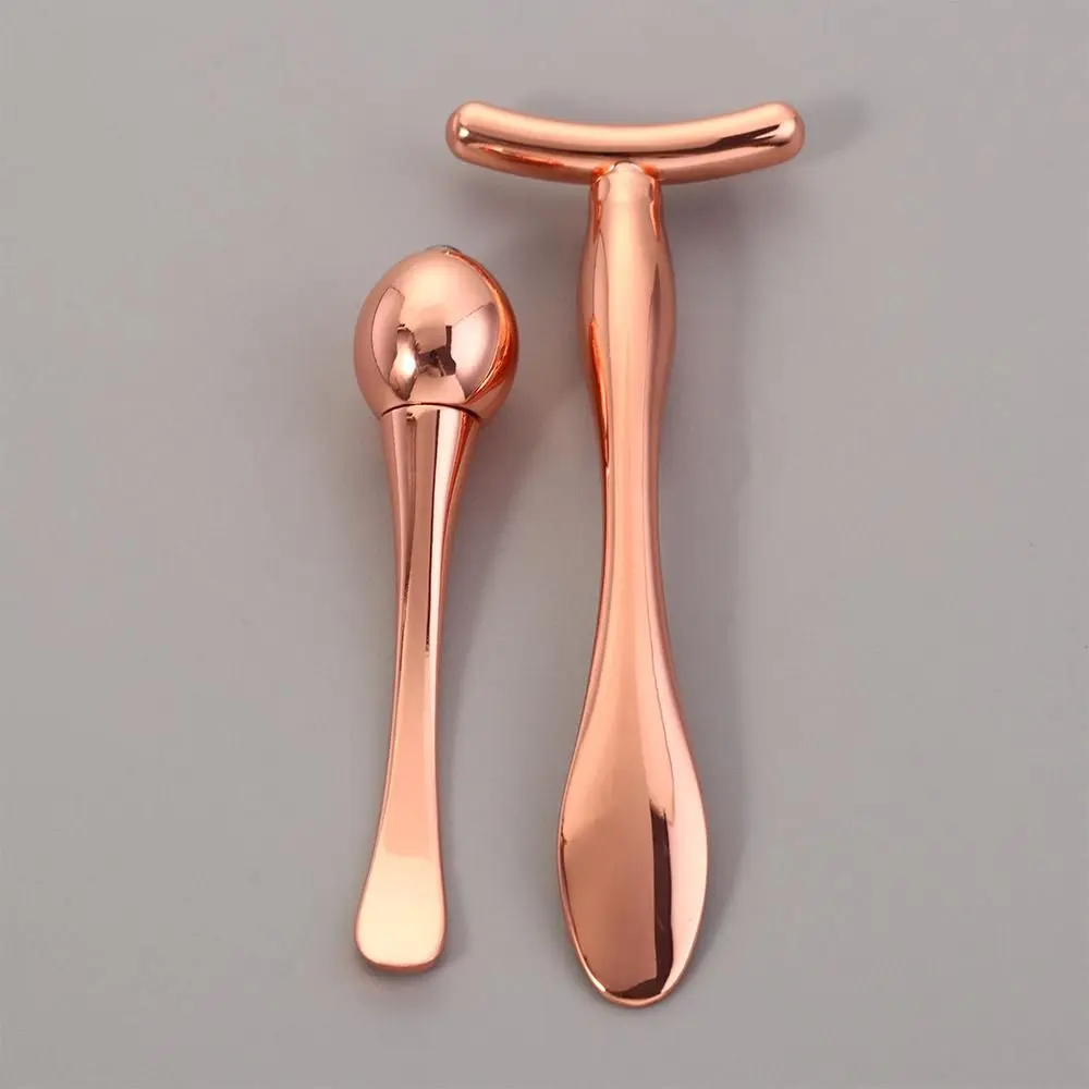 Skincare Product Mini Massage Stick Magic Stick T-shape Eye Cream Spoon Eye Massage Roller Face Lifting Face Cream Applicator